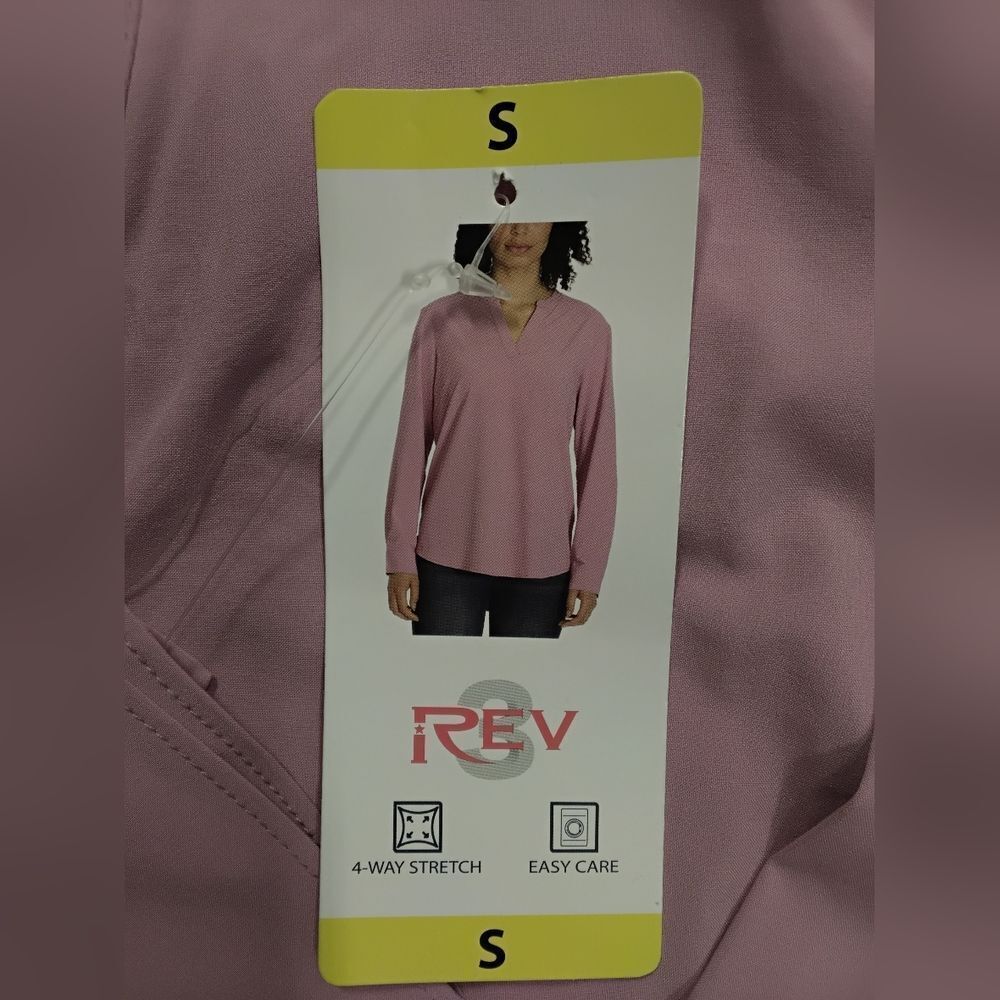 Pink REV Long Sleeve Blouse